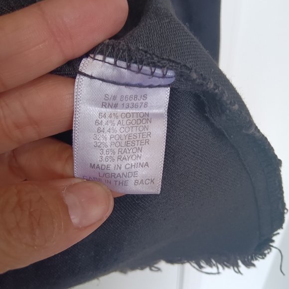 CLEARANCE SALE!! Love Tree Black Distressed Denim Jacket - Picture 14 of 15